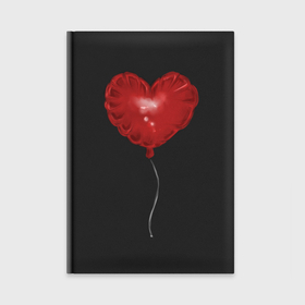 Ежедневник с принтом красный шарик в виде сердечка в Тюмени,  |  | Тематика изображения на принте: 