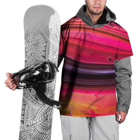 Накидка на куртку 3D с принтом Абстрактные волны оттенков красного и фиолетового в Кировске, 100% полиэстер |  | Тематика изображения на принте: 