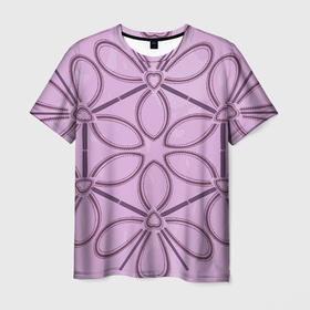 Мужская футболка 3D с принтом Многоугольник из цветов в Тюмени, 100% полиэфир | прямой крой, круглый вырез горловины, длина до линии бедер | 