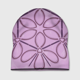 Шапка 3D с принтом Многоугольник из цветов в Тюмени, 100% полиэстер | универсальный размер, печать по всей поверхности изделия | 