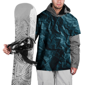 Накидка на куртку 3D с принтом Абстрактные тёмно синяя каменная текстура в Белгороде, 100% полиэстер |  | 