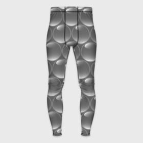 Мужские тайтсы 3D с принтом Абстрактное множество серых металлических шаров в городе Новоалтайск,  |  | 