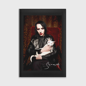 Ежедневник с принтом Marilyn Manson   Sing a song kitty в Тюмени,  |  | Тематика изображения на принте: 