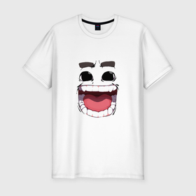 Мужская футболка хлопок Slim с принтом Funny smile в Белгороде, 92% хлопок, 8% лайкра | приталенный силуэт, круглый вырез ворота, длина до линии бедра, короткий рукав | 
