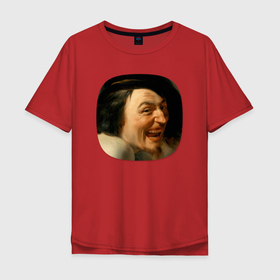 Мужская футболка хлопок Oversize с принтом Картина ренессанса   Иоганн Морельсе   Демокрит в Петрозаводске, 100% хлопок | свободный крой, круглый ворот, “спинка” длиннее передней части | 