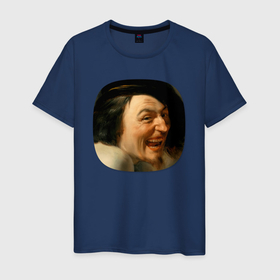 Мужская футболка хлопок с принтом Картина ренессанса   Иоганн Морельсе   Демокрит в Курске, 100% хлопок | прямой крой, круглый вырез горловины, длина до линии бедер, слегка спущенное плечо. | 