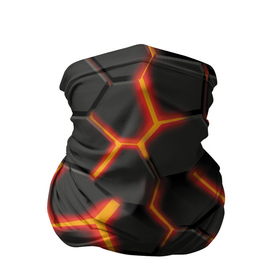 Бандана-труба 3D с принтом Разлив лавы в Белгороде, 100% полиэстер, ткань с особыми свойствами — Activecool | плотность 150‒180 г/м2; хорошо тянется, но сохраняет форму | 