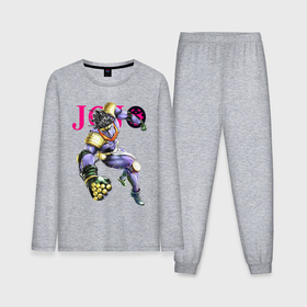 Мужская пижама хлопок (с лонгсливом) с принтом Star Platinum stand of Jotaro Kujo   Jojo ,  |  | 