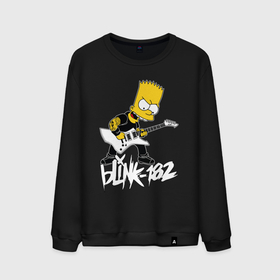 Мужской свитшот хлопок с принтом Blink 182 Барт Симпсон рокер в Белгороде, 100% хлопок |  | 