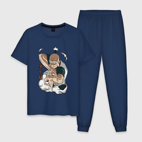 Мужская пижама хлопок с принтом Хантер Нетеро в Санкт-Петербурге, 100% хлопок | брюки и футболка прямого кроя, без карманов, на брюках мягкая резинка на поясе и по низу штанин
 | Тематика изображения на принте: 