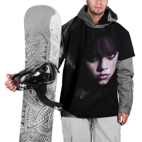 Накидка на куртку 3D с принтом Дочь Аддамсов   танцующая Уэнсдэй , 100% полиэстер |  | Тематика изображения на принте: 