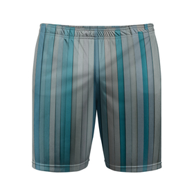 Мужские шорты спортивные с принтом Абстрактные геометрические пластины с оттенками синего в Курске,  |  | 