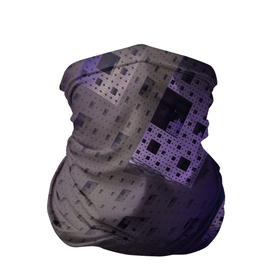 Бандана-труба 3D с принтом Абстрактный фиолетовый геометрический лабиринтовый паттерн в Петрозаводске, 100% полиэстер, ткань с особыми свойствами — Activecool | плотность 150‒180 г/м2; хорошо тянется, но сохраняет форму | 