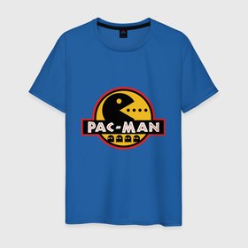 Мужская футболка хлопок с принтом Pac man game , 100% хлопок | прямой крой, круглый вырез горловины, длина до линии бедер, слегка спущенное плечо. | 