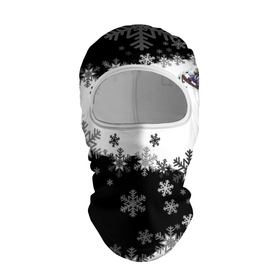 Балаклава 3D с принтом Сноуборд черно белый в Екатеринбурге, 100% полиэстер, ткань с особыми свойствами — Activecool | плотность 150–180 г/м2; хорошо тянется, но при этом сохраняет форму. Закрывает шею, вокруг отверстия для глаз кайма. Единый размер | 