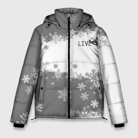 Мужская зимняя куртка 3D с принтом Сноуборд серый в Санкт-Петербурге, верх — 100% полиэстер; подкладка — 100% полиэстер; утеплитель — 100% полиэстер | длина ниже бедра, свободный силуэт Оверсайз. Есть воротник-стойка, отстегивающийся капюшон и ветрозащитная планка. 

Боковые карманы с листочкой на кнопках и внутренний карман на молнии. | Тематика изображения на принте: 