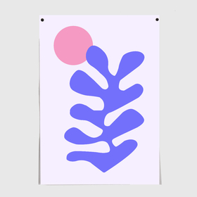 Постер с принтом Matisse blue в Санкт-Петербурге, 100% бумага
 | бумага, плотность 150 мг. Матовая, но за счет высокого коэффициента гладкости имеет небольшой блеск и дает на свету блики, но в отличии от глянцевой бумаги не покрыта лаком | Тематика изображения на принте: 