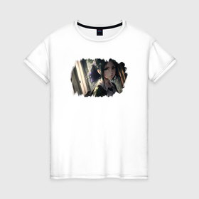 Женская футболка хлопок с принтом Аниме в реальной жизни: нейросеть в Кировске, 100% хлопок | прямой крой, круглый вырез горловины, длина до линии бедер, слегка спущенное плечо | 