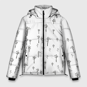 Мужская зимняя куртка 3D с принтом Сосновый снежный лес в Новосибирске, верх — 100% полиэстер; подкладка — 100% полиэстер; утеплитель — 100% полиэстер | длина ниже бедра, свободный силуэт Оверсайз. Есть воротник-стойка, отстегивающийся капюшон и ветрозащитная планка. 

Боковые карманы с листочкой на кнопках и внутренний карман на молнии. | Тематика изображения на принте: 