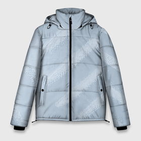 Мужская зимняя куртка 3D с принтом Снежный узор в Тюмени, верх — 100% полиэстер; подкладка — 100% полиэстер; утеплитель — 100% полиэстер | длина ниже бедра, свободный силуэт Оверсайз. Есть воротник-стойка, отстегивающийся капюшон и ветрозащитная планка. 

Боковые карманы с листочкой на кнопках и внутренний карман на молнии. | 
