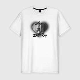 Мужская футболка хлопок Slim с принтом Lana Del Rey black heart в Кировске, 92% хлопок, 8% лайкра | приталенный силуэт, круглый вырез ворота, длина до линии бедра, короткий рукав | 