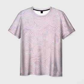 Мужская футболка 3D с принтом Голограмма в стиле Уильяма Морриса в Белгороде, 100% полиэфир | прямой крой, круглый вырез горловины, длина до линии бедер | 