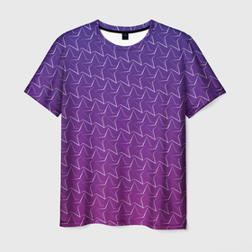 Мужская футболка 3D с принтом Звездный дождь в Кировске, 100% полиэфир | прямой крой, круглый вырез горловины, длина до линии бедер | 