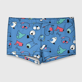 Мужские купальные плавки 3D с принтом Мордочки собак в Ухте, Полиэстер 85%, Спандекс 15% |  | Тематика изображения на принте: 