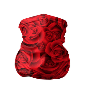 Бандана-труба 3D с принтом Million scarlet roses в Тюмени, 100% полиэстер, ткань с особыми свойствами — Activecool | плотность 150‒180 г/м2; хорошо тянется, но сохраняет форму | Тематика изображения на принте: 