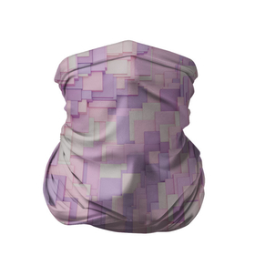 Бандана-труба 3D с принтом Множество розовых геометрических кубов в Кировске, 100% полиэстер, ткань с особыми свойствами — Activecool | плотность 150‒180 г/м2; хорошо тянется, но сохраняет форму | 