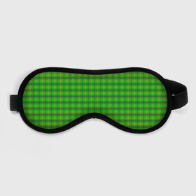 Маска для сна 3D с принтом Шотландка зеленая крупная , внешний слой — 100% полиэфир, внутренний слой — 100% хлопок, между ними — поролон |  | 