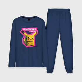 Мужская пижама с лонгсливом хлопок с принтом Minecraft   Pikachu в Курске,  |  | 