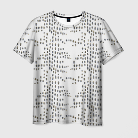 Мужская футболка 3D с принтом паттерн с акварельными каплями в Курске, 100% полиэфир | прямой крой, круглый вырез горловины, длина до линии бедер | Тематика изображения на принте: 