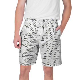 Мужские шорты 3D с принтом паттерн с акварельными каплями в Тюмени,  полиэстер 100% | прямой крой, два кармана без застежек по бокам. Мягкая трикотажная резинка на поясе, внутри которой широкие завязки. Длина чуть выше колен | 