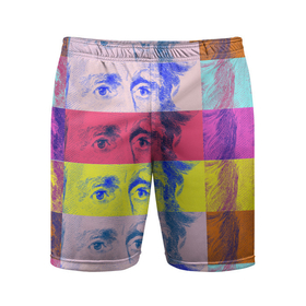 Мужские шорты спортивные с принтом Глаза Джексона в Санкт-Петербурге,  |  | Тематика изображения на принте: 