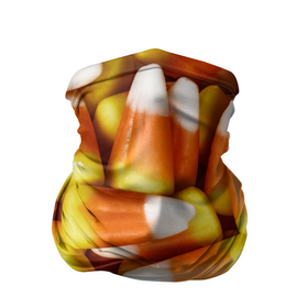 Бандана-труба 3D с принтом Россыпь candy corn в Петрозаводске, 100% полиэстер, ткань с особыми свойствами — Activecool | плотность 150‒180 г/м2; хорошо тянется, но сохраняет форму | 