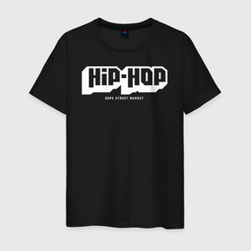 Мужская футболка хлопок с принтом Dope street market hip hop в Новосибирске, 100% хлопок | прямой крой, круглый вырез горловины, длина до линии бедер, слегка спущенное плечо. | 