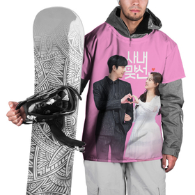 Накидка на куртку 3D с принтом Персонажи Син Ха Ри и Кан Тэ Мун   Деловое предложение в Кировске, 100% полиэстер |  | Тематика изображения на принте: 