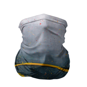 Бандана-труба 3D с принтом Серо светлый абстрактный туман и краски в Петрозаводске, 100% полиэстер, ткань с особыми свойствами — Activecool | плотность 150‒180 г/м2; хорошо тянется, но сохраняет форму | 