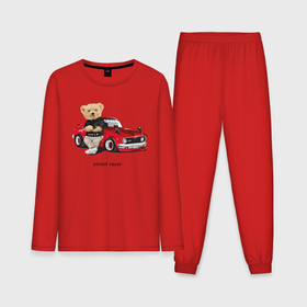 Мужская пижама с лонгсливом хлопок с принтом Speed racer в Курске,  |  | 