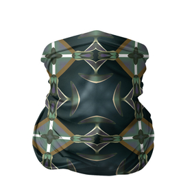 Бандана-труба 3D с принтом Абстрактный геометрический узор в стиле фэнтези в Курске, 100% полиэстер, ткань с особыми свойствами — Activecool | плотность 150‒180 г/м2; хорошо тянется, но сохраняет форму | 