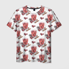 Мужская футболка 3D Глинтвейн с корицей: в Ухте, 100% полиэфир | прямой крой, круглый вырез горловины, длина до линии бедер |