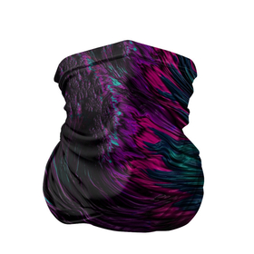 Бандана-труба 3D с принтом Красно   фиолетовая волна в Екатеринбурге, 100% полиэстер, ткань с особыми свойствами — Activecool | плотность 150‒180 г/м2; хорошо тянется, но сохраняет форму | 