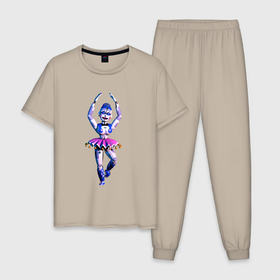 Мужская пижама хлопок с принтом Баллора в Кировске, 100% хлопок | брюки и футболка прямого кроя, без карманов, на брюках мягкая резинка на поясе и по низу штанин
 | 