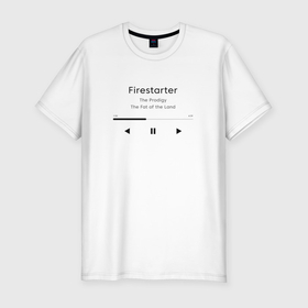 Мужская футболка хлопок Slim с принтом Firestarter The Prodigy , 92% хлопок, 8% лайкра | приталенный силуэт, круглый вырез ворота, длина до линии бедра, короткий рукав | 