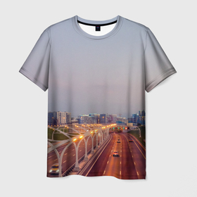 Мужская футболка 3D с принтом Санкт Петербург: Васильевский остров в Петрозаводске, 100% полиэфир | прямой крой, круглый вырез горловины, длина до линии бедер | 