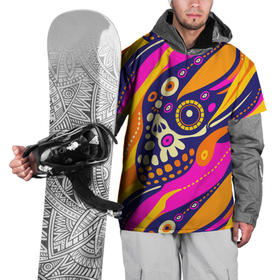 Накидка на куртку 3D с принтом Абстрактный узор мексиканская чупакабра в Курске, 100% полиэстер |  | Тематика изображения на принте: 