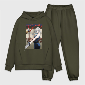 Мужской костюм oversize хлопок с принтом Человек бензопила   Гуаньси в Рязани,  |  | 
