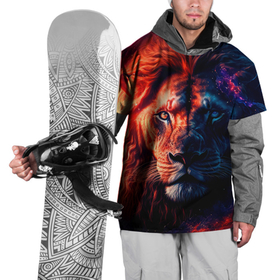 Накидка на куртку 3D с принтом Звездный лев в Тюмени, 100% полиэстер |  | 
