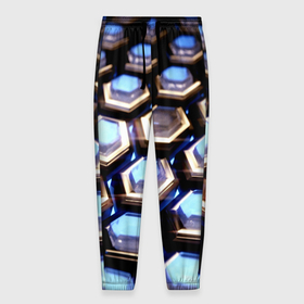 Мужские брюки 3D с принтом Железный человек в Санкт-Петербурге, 100% полиэстер | манжеты по низу, эластичный пояс регулируется шнурком, по бокам два кармана без застежек, внутренняя часть кармана из мелкой сетки | 